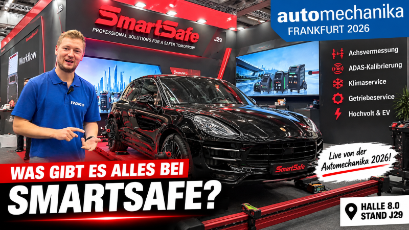 SmartSafe Neuheiten 2026: Achsvermessung, ADAS & Werkstattausrüstung