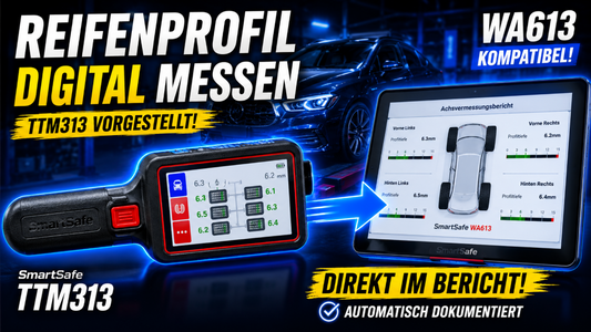 SmartSafe TTM313 – Digitale Reifenprofiltiefenmessung mit Lasertechnik
