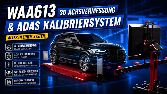 SmartSafe WAA613: ADAS, Achsvermessung & Diagnose in einem System
